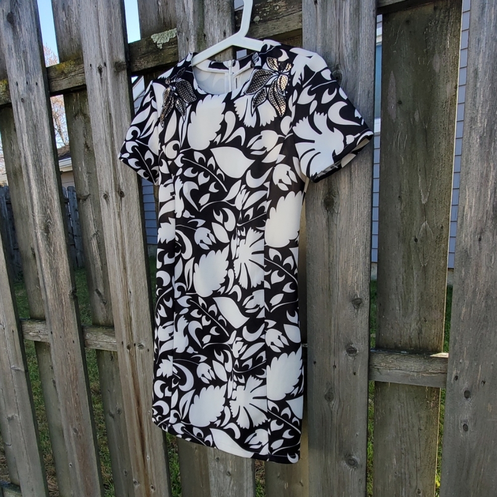 Black and white dress